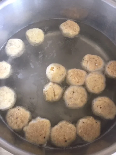 Don't crowd the balls. They need room to expand.