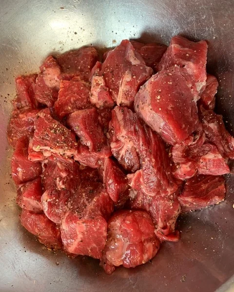 Marinate the meat for 30 to 45 minutes at room temperature.