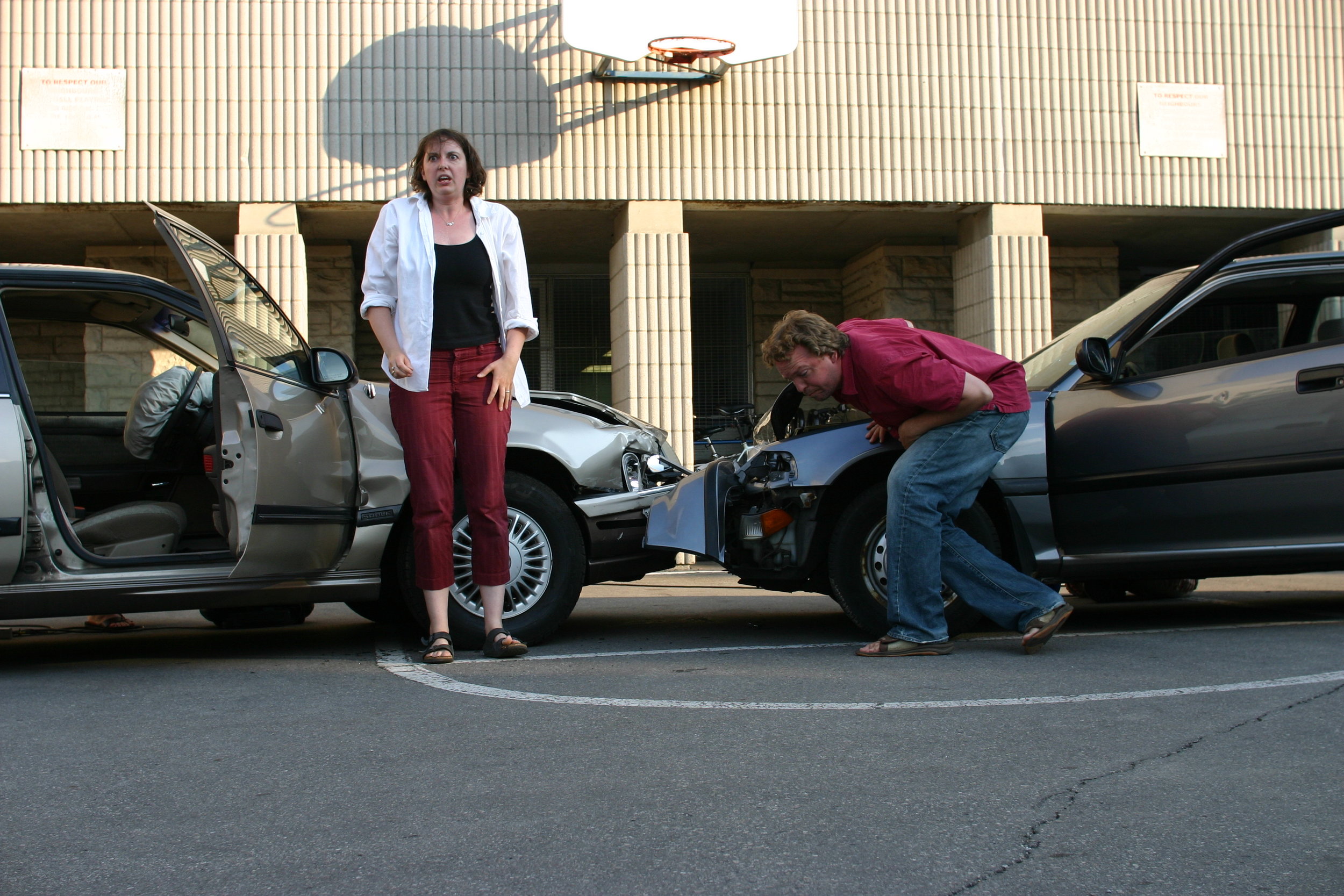  Co-director Rebecca Benson and John Cleland in  Waiting To Happen  by Rick Roberts 