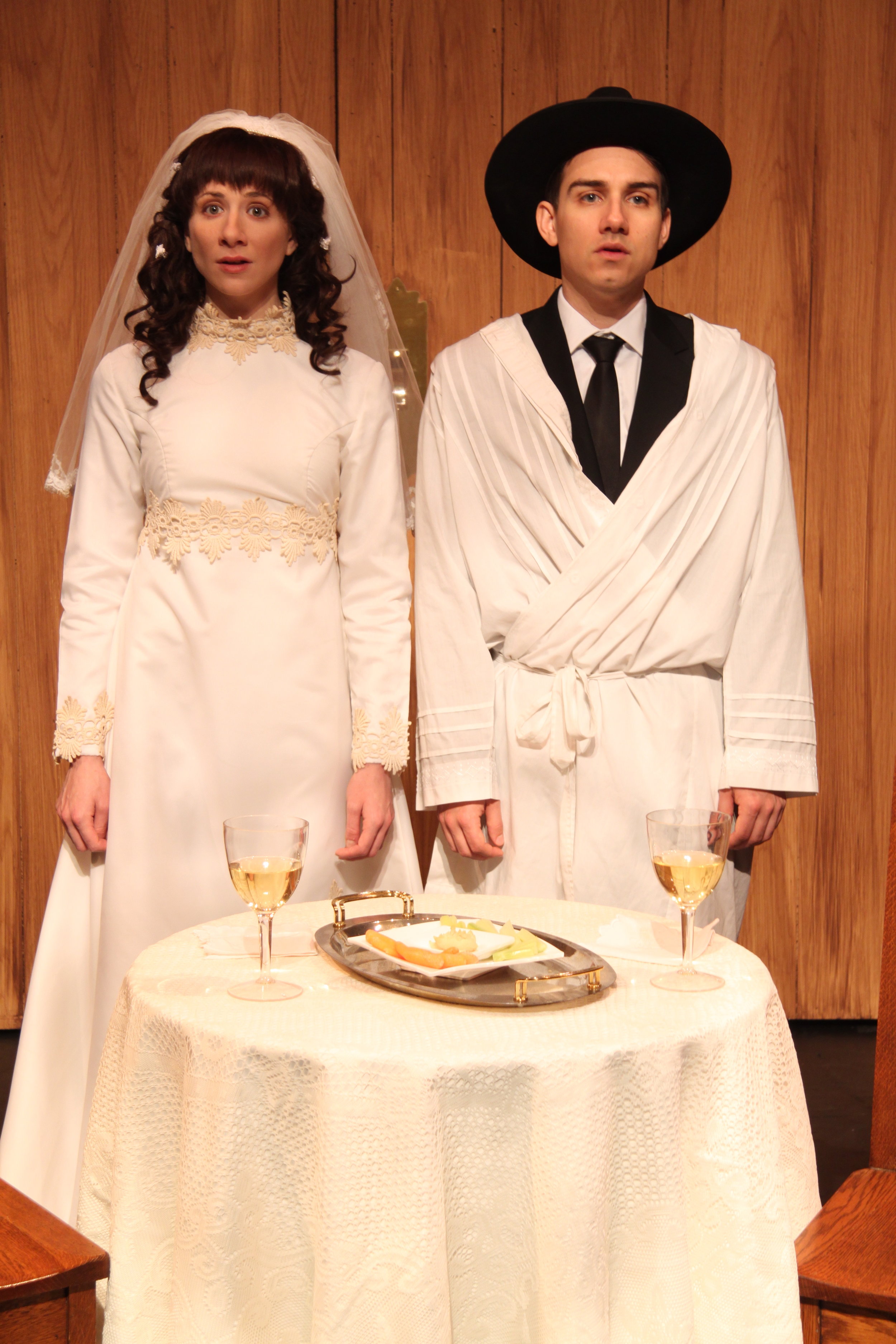  Julie Tepperman as Rachel and Aaron Willis as Chaim in YICHUD (Seclusion) 