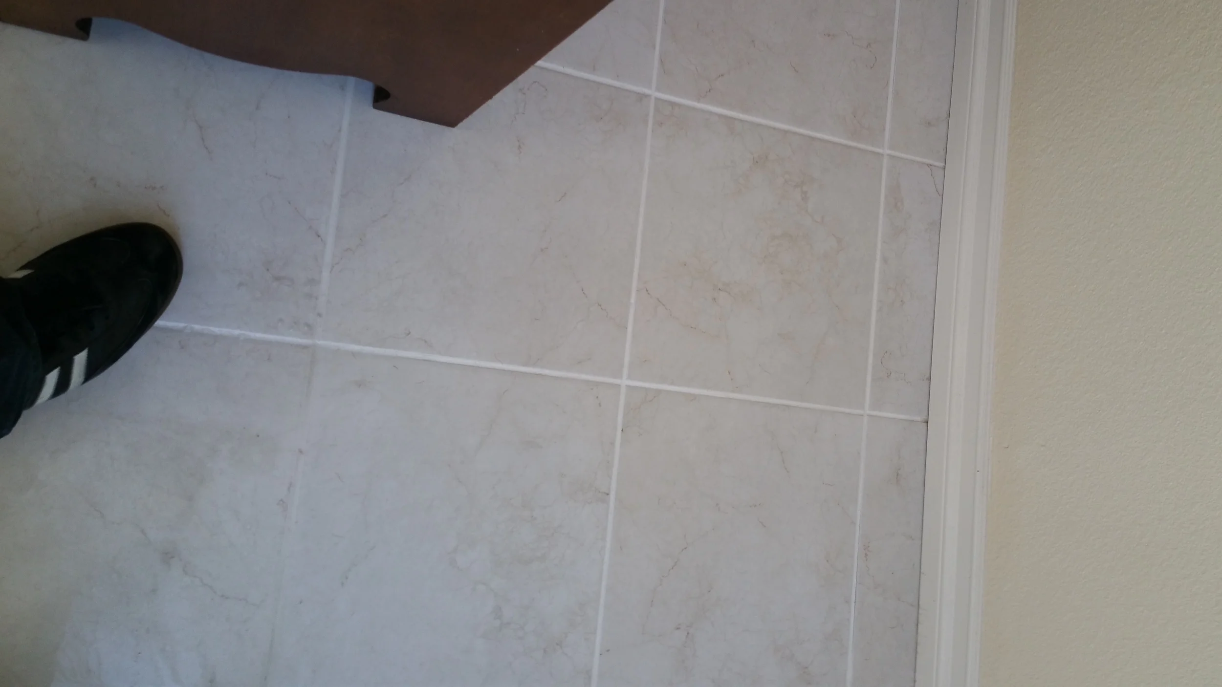 This is a tile that I cleaned, notice how great the grout looks
