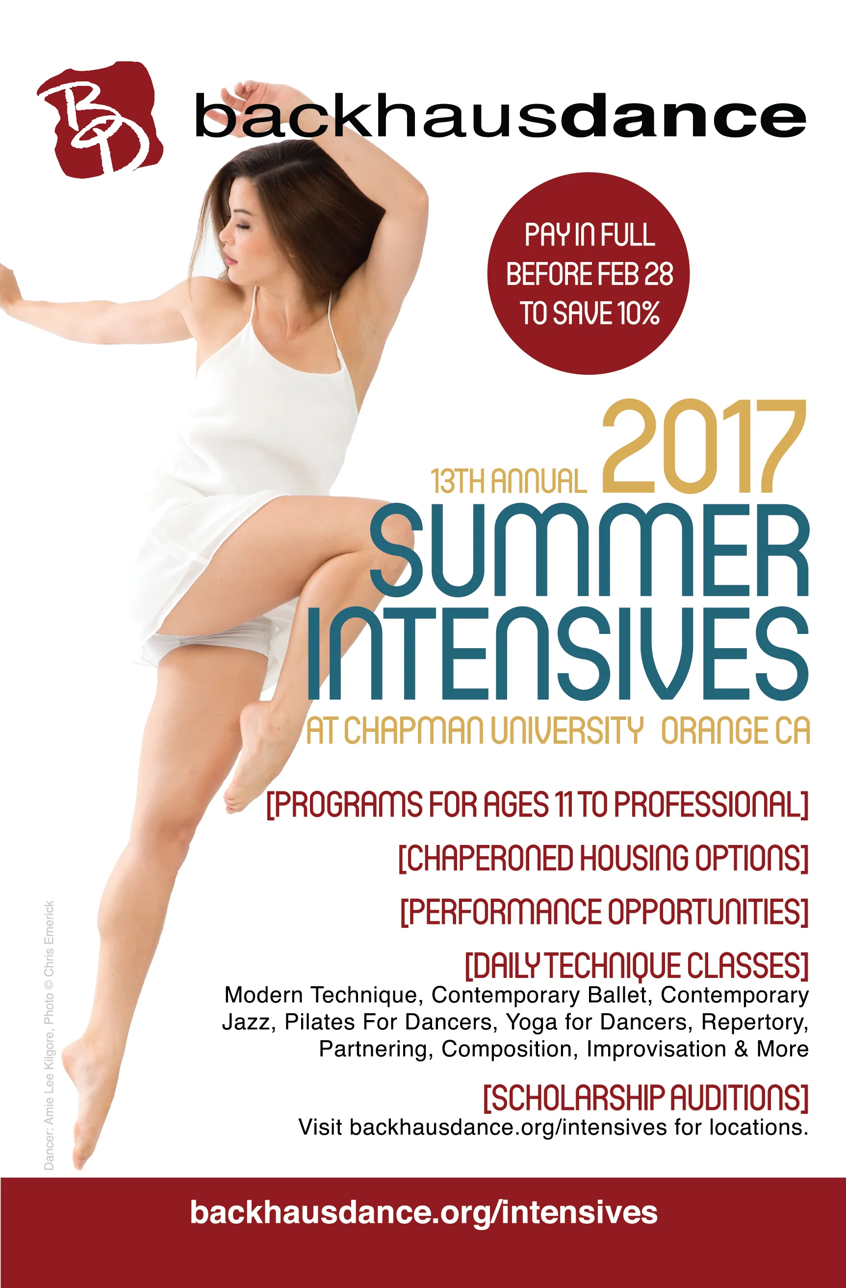 Backhausdance 2017 Summer Intensives