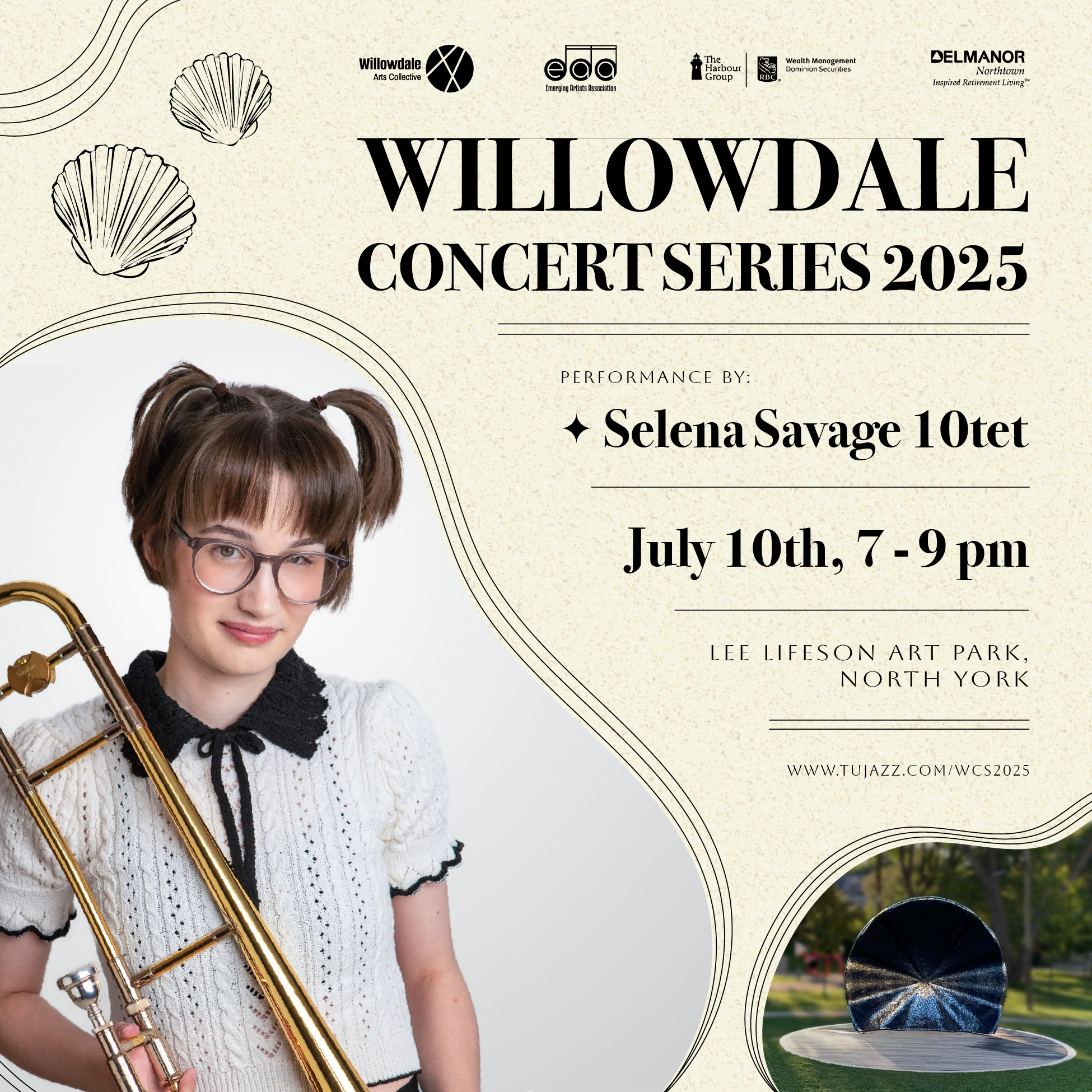 Willowdale Concert Series 2025 - Selena Savage 10tet