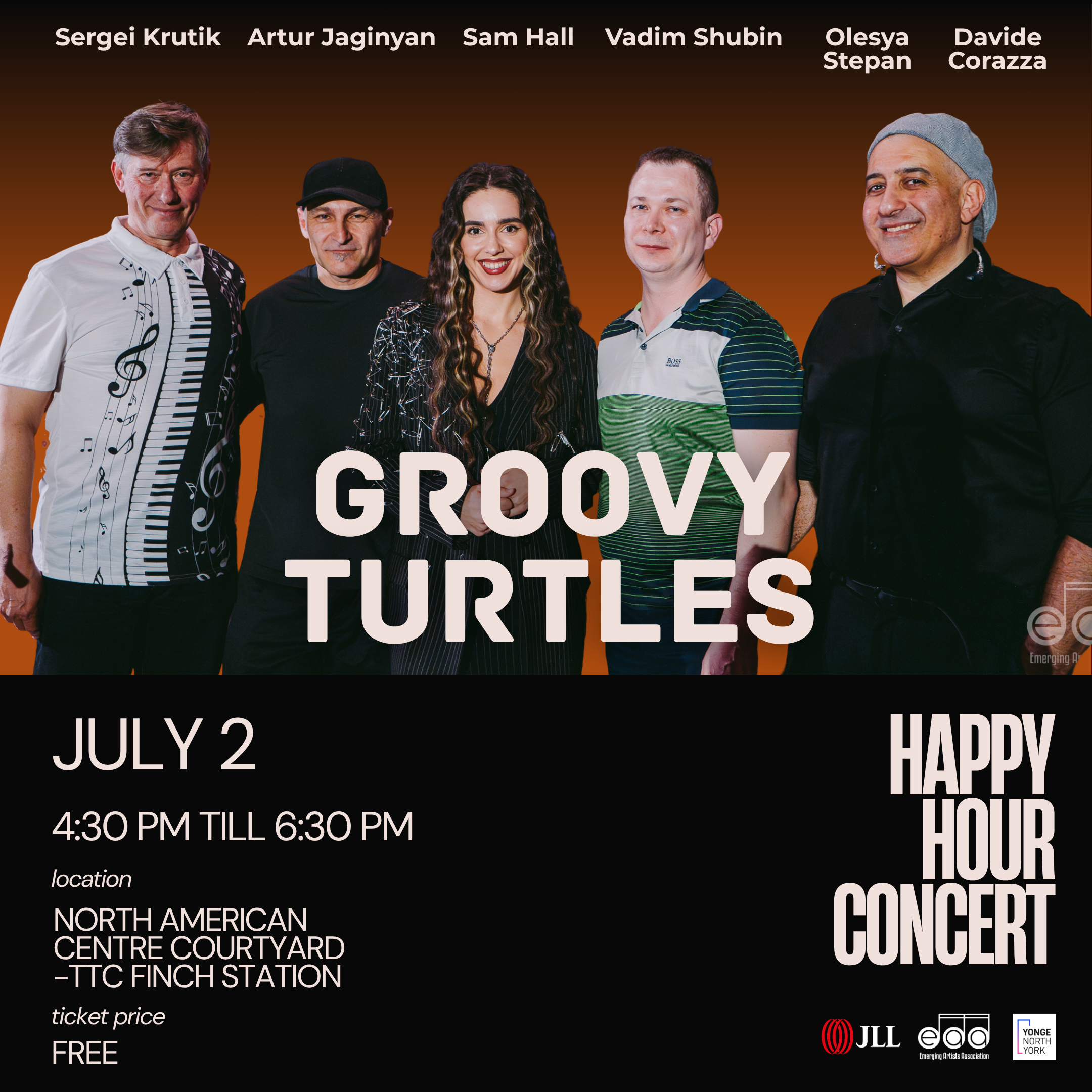 Happy Hour Concert Series 2025: Groovy Turtles