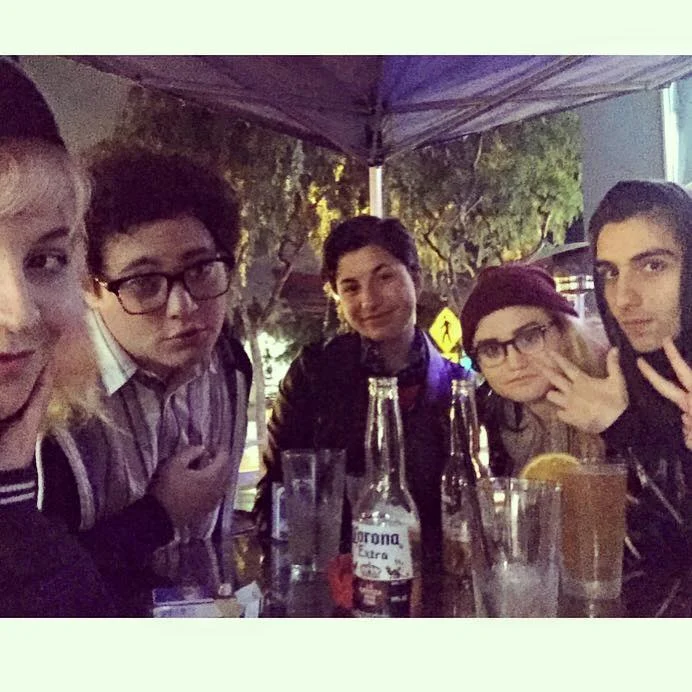 at gym bar in weho w/ my best b*!!*tches a few days before i left for austin