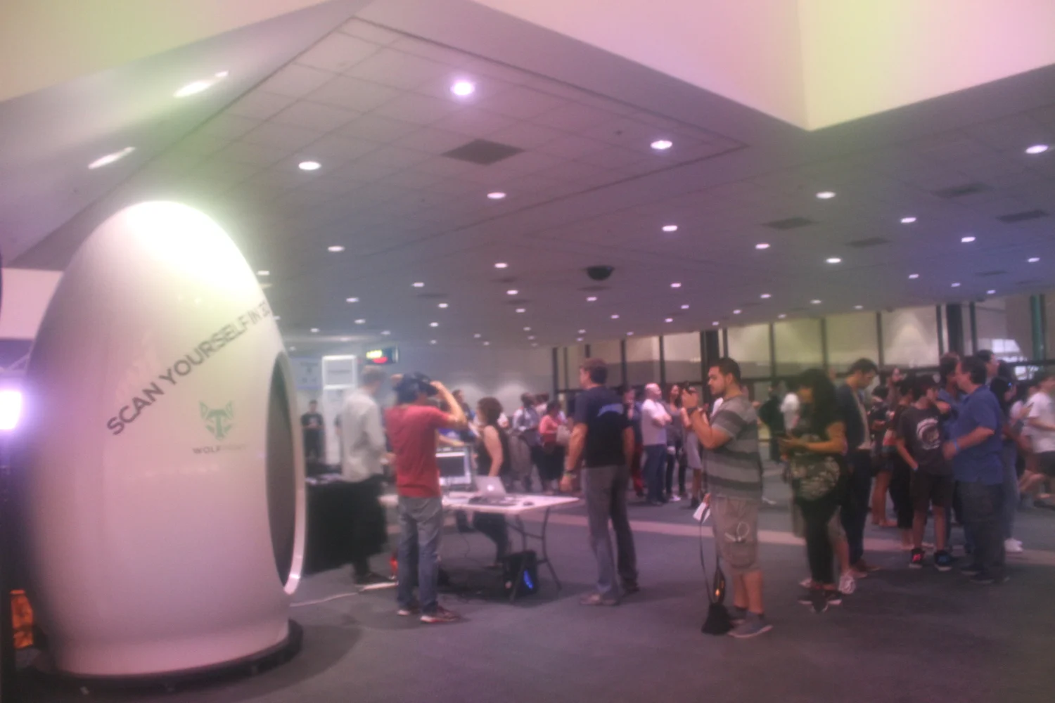 The line to scan yourself as an avatar. 