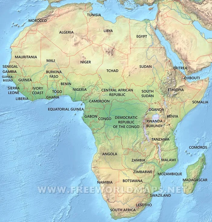 MAP OF AFRICA