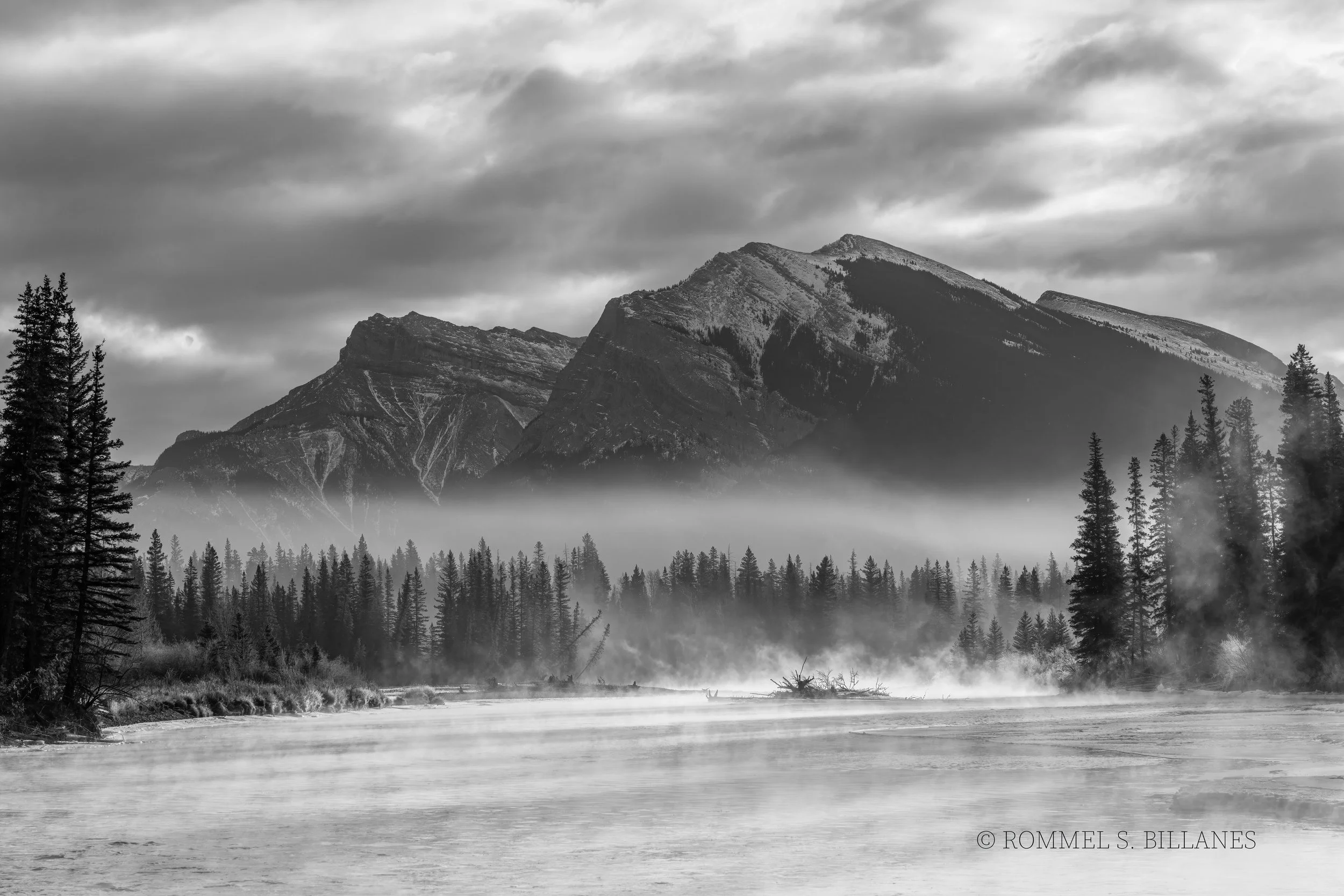 Whispers of Winter: Bow River at Sunrise