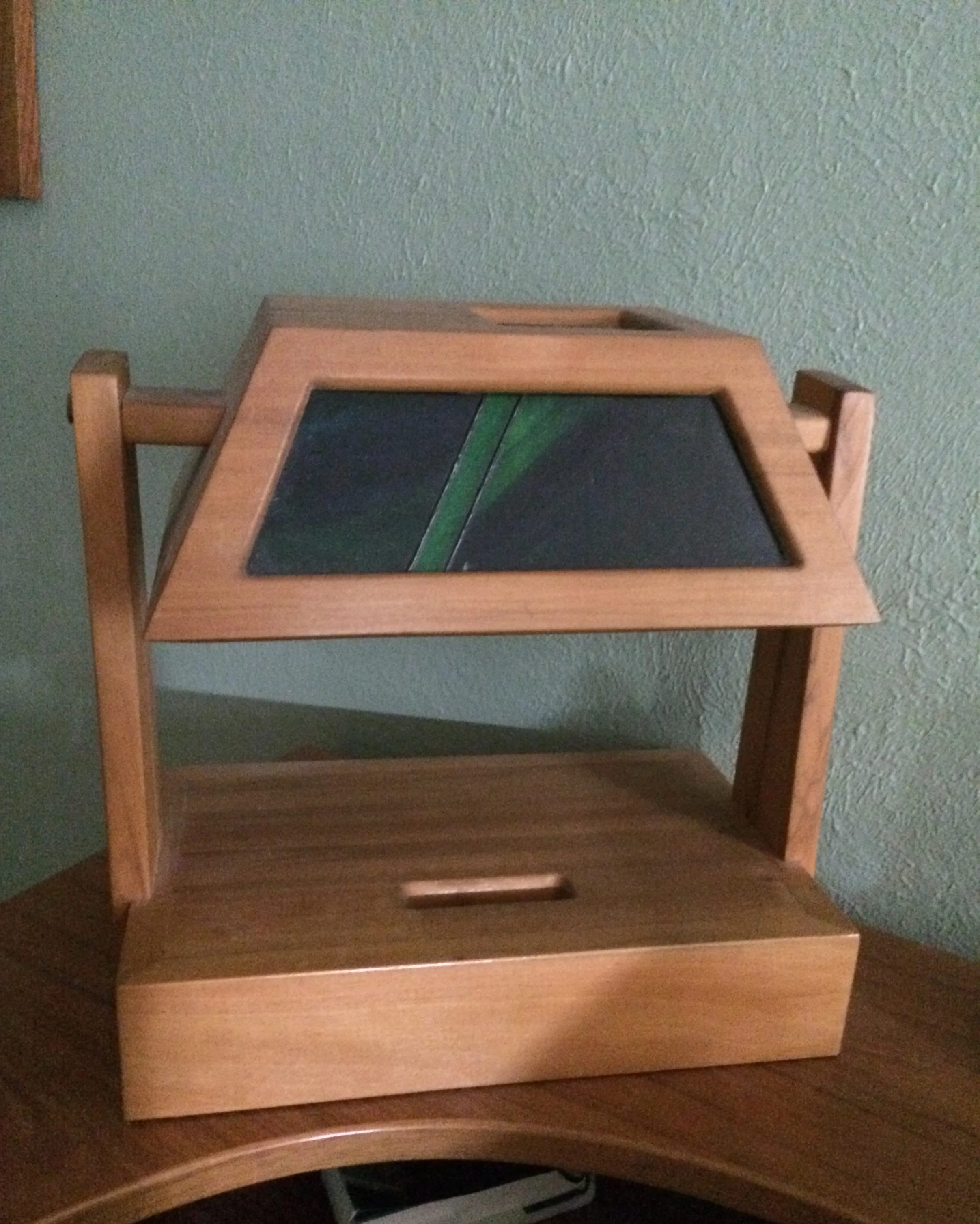 Custom Red Gum Table Lamp