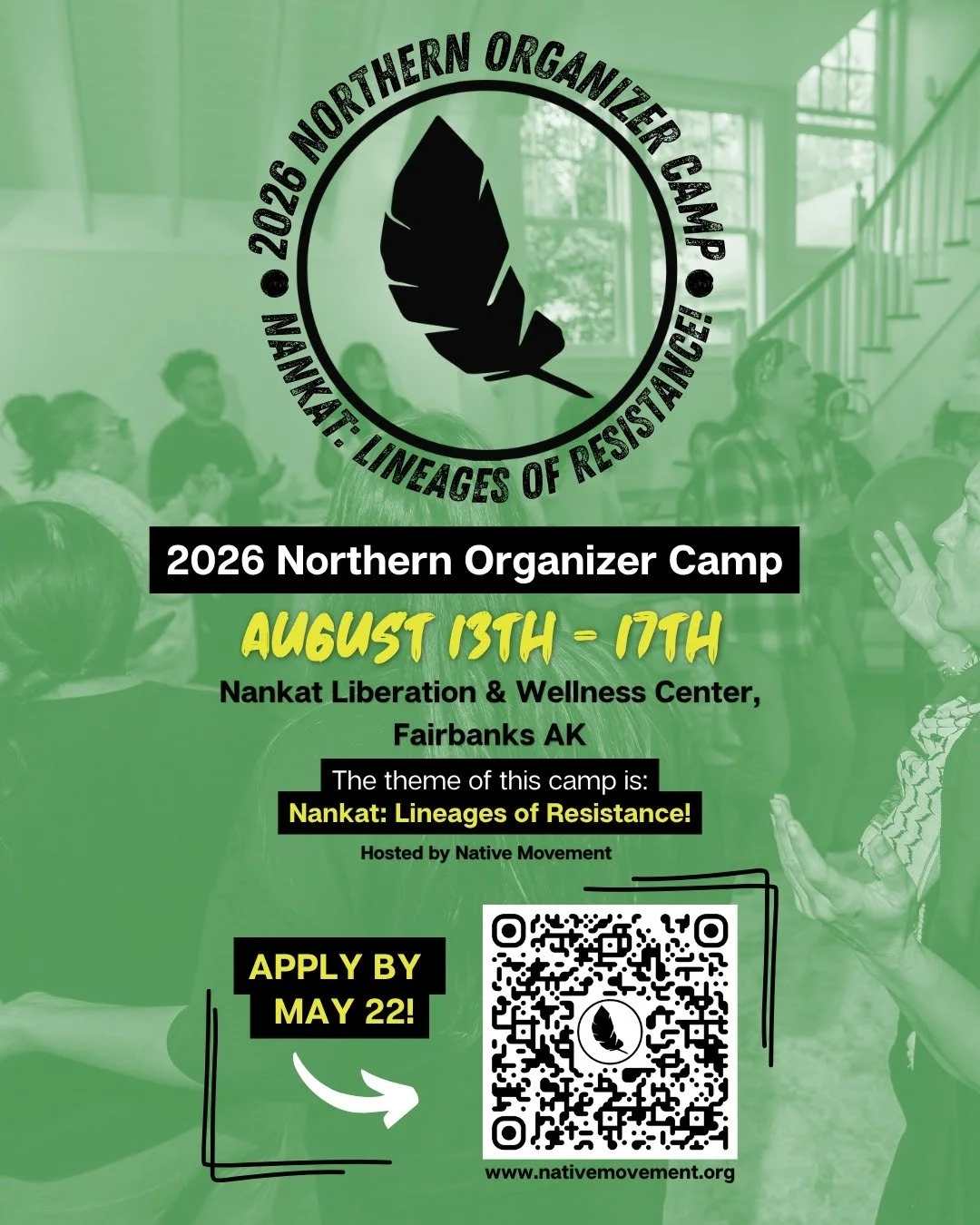 Apply Today! 2026 Northern Organizers Camp