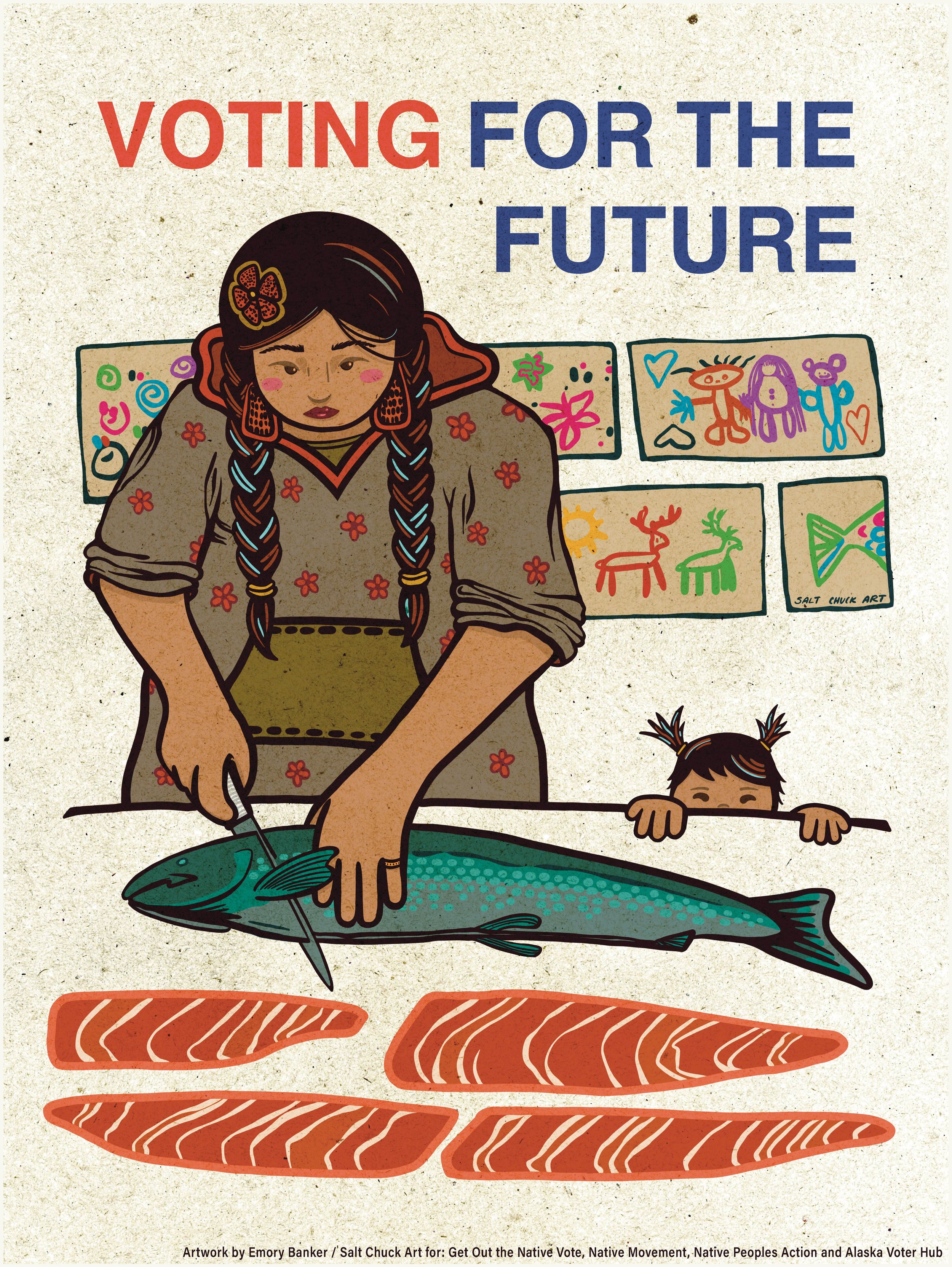 "Voting for the Future" by Emory Banker / Salt Chuck Art