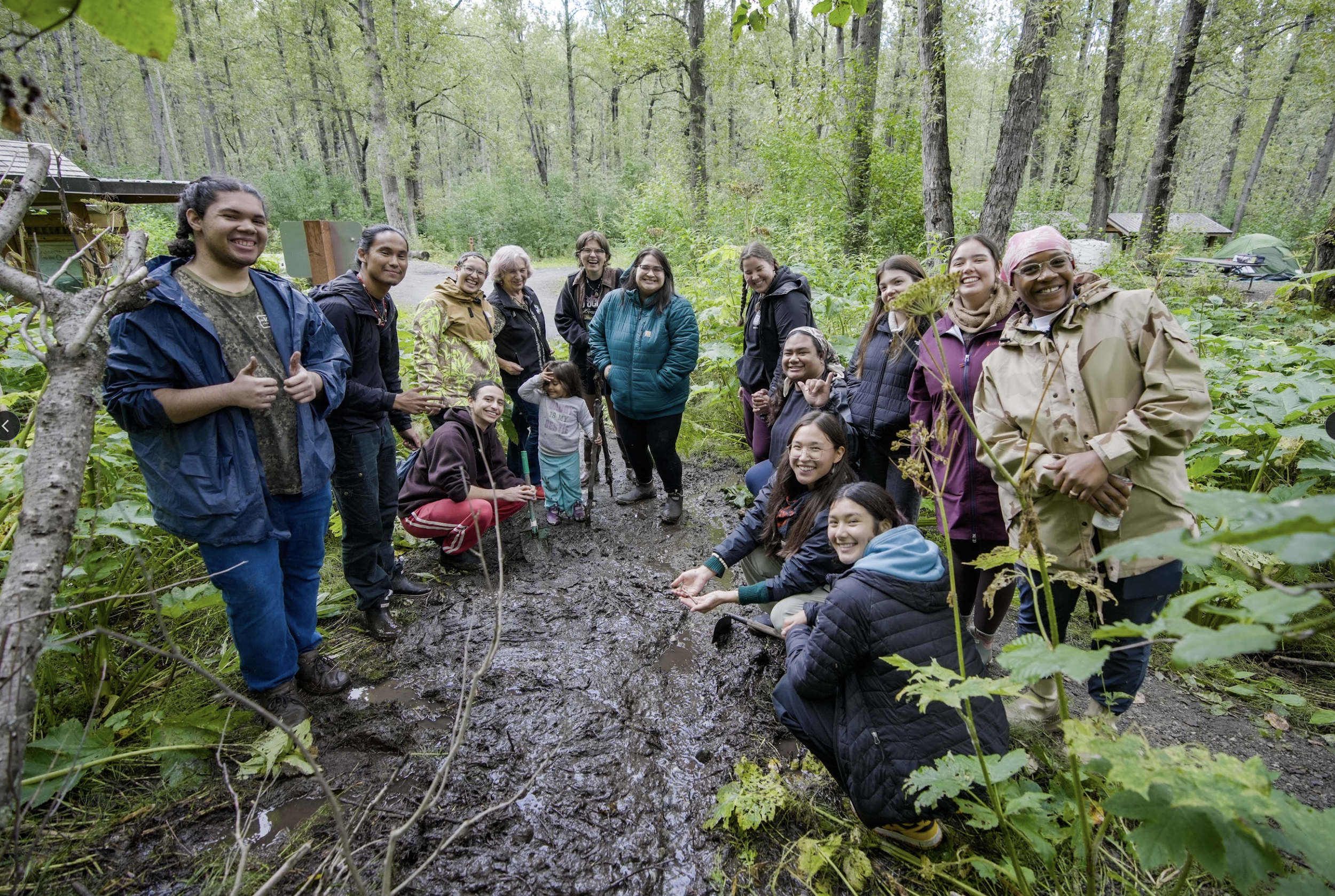 Youth Cohort: Two overnight camps before and after ten monthly skill-building webinars teach Indigenous community organizing and movement leadership skills to youth aged 18-26.