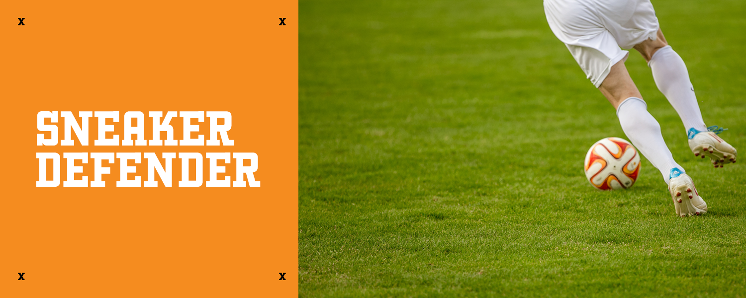 The typeface "Kegger" is used to show an athletic and sporty aesthetic. 