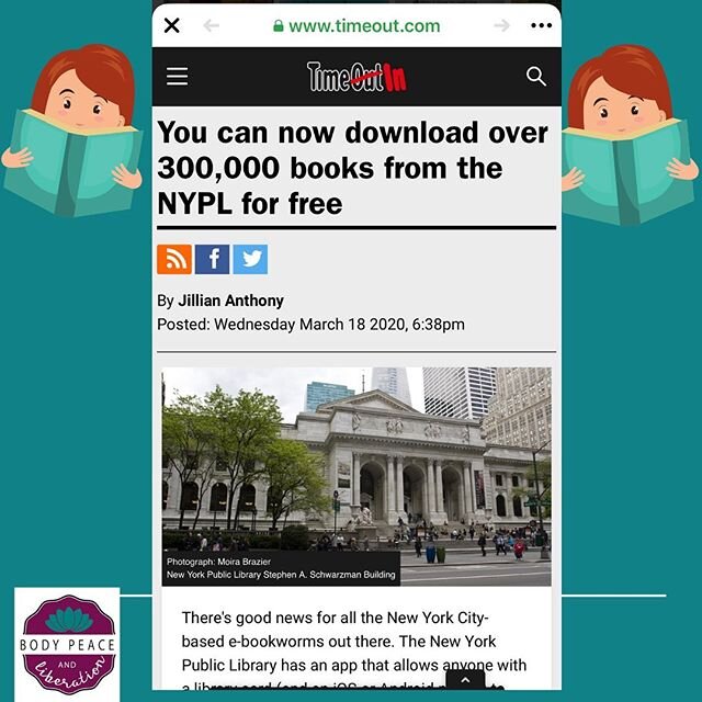 For my NY followers in solidarity from CA ✊
#coronaresources #nypl

https://www.timeout.com/newyork/news/you-can-now-download-over-300-000-books-from-the-nypl-for-free-031820