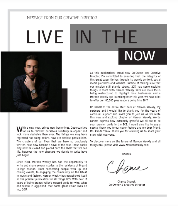 LIVE IN THE NOW