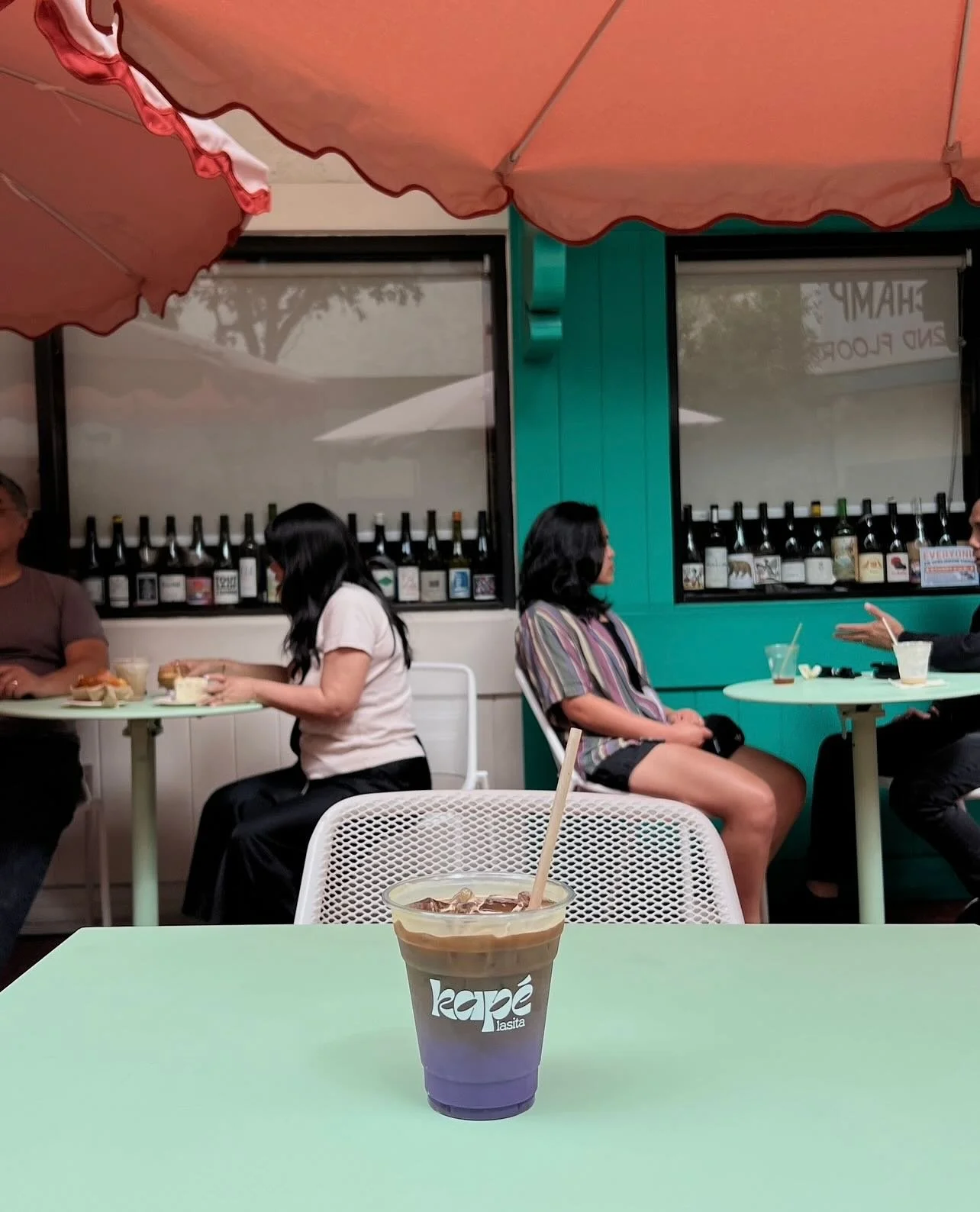 The black mamba, named after Kobe and our ode to LA and the Lakers. &thinsp;&thinsp;&thinsp;
&thinsp;&thinsp;&thinsp;
Featuring a house made ube milk, and a shot of espresso, served on ice. &thinsp;&thinsp;&thinsp;
&thinsp;&thinsp;&thinsp;
Kap&eacute