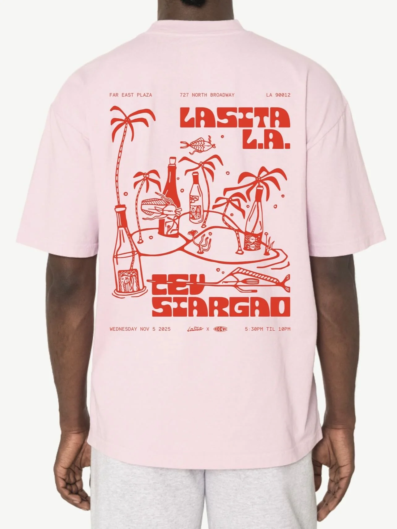 Limited edition Lasita x @cevsiargao merch drops tonight at our event &mdash; available in a few colorways. Grab yours before they&rsquo;re gone! Artwork by @choucharl See you tonight 🍴