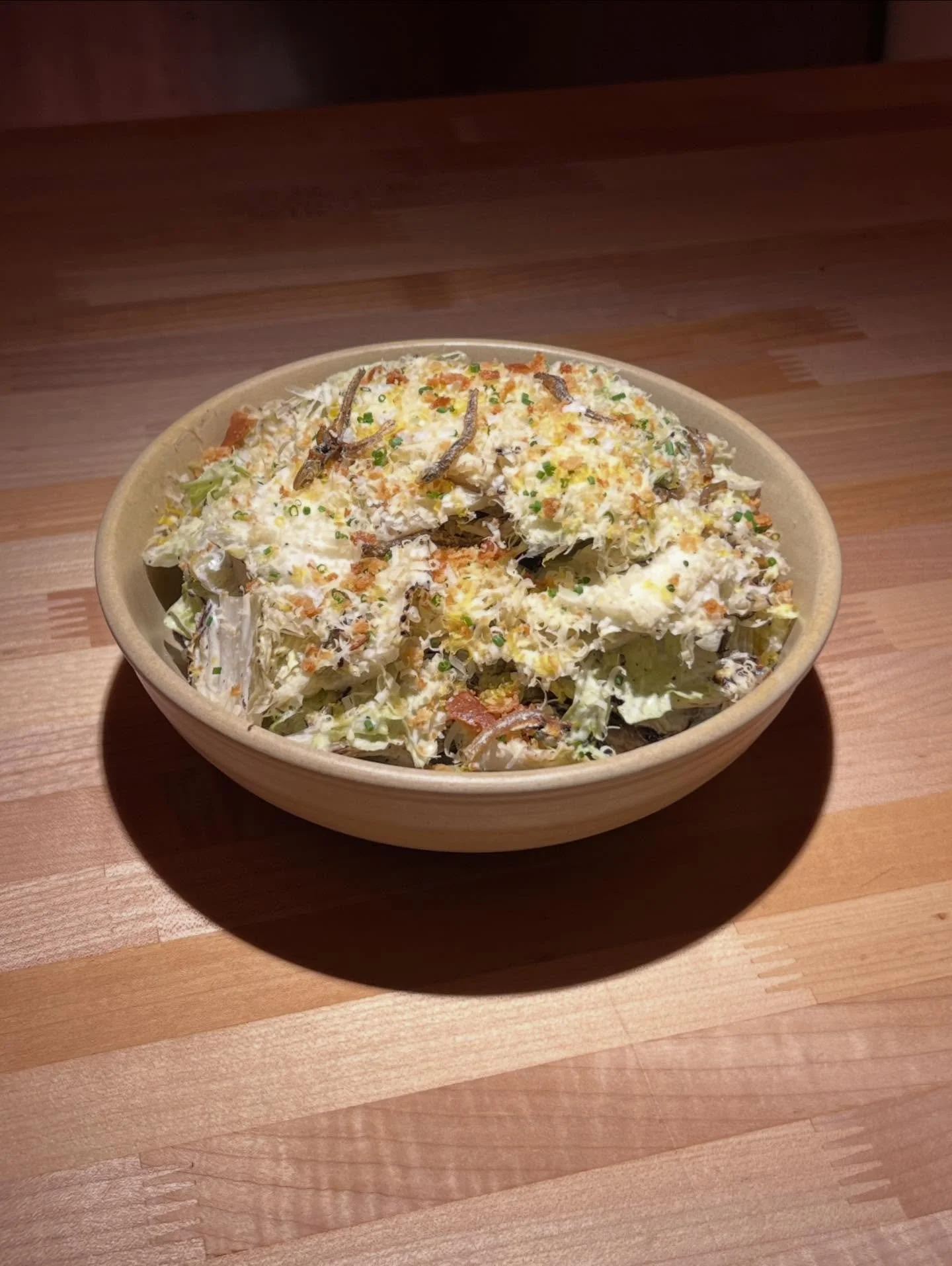 GRILLED NAPA CESAR &thinsp;&thinsp;&thinsp;&thinsp;
&thinsp;&thinsp;&thinsp;&thinsp;
served with a smile :) &thinsp;&thinsp;&thinsp;&thinsp;
&thinsp;&thinsp;&thinsp;&thinsp;
fish sauce cesar dressing ~ dilis ~ pan de leche ~ queso de bola &thinsp;&th