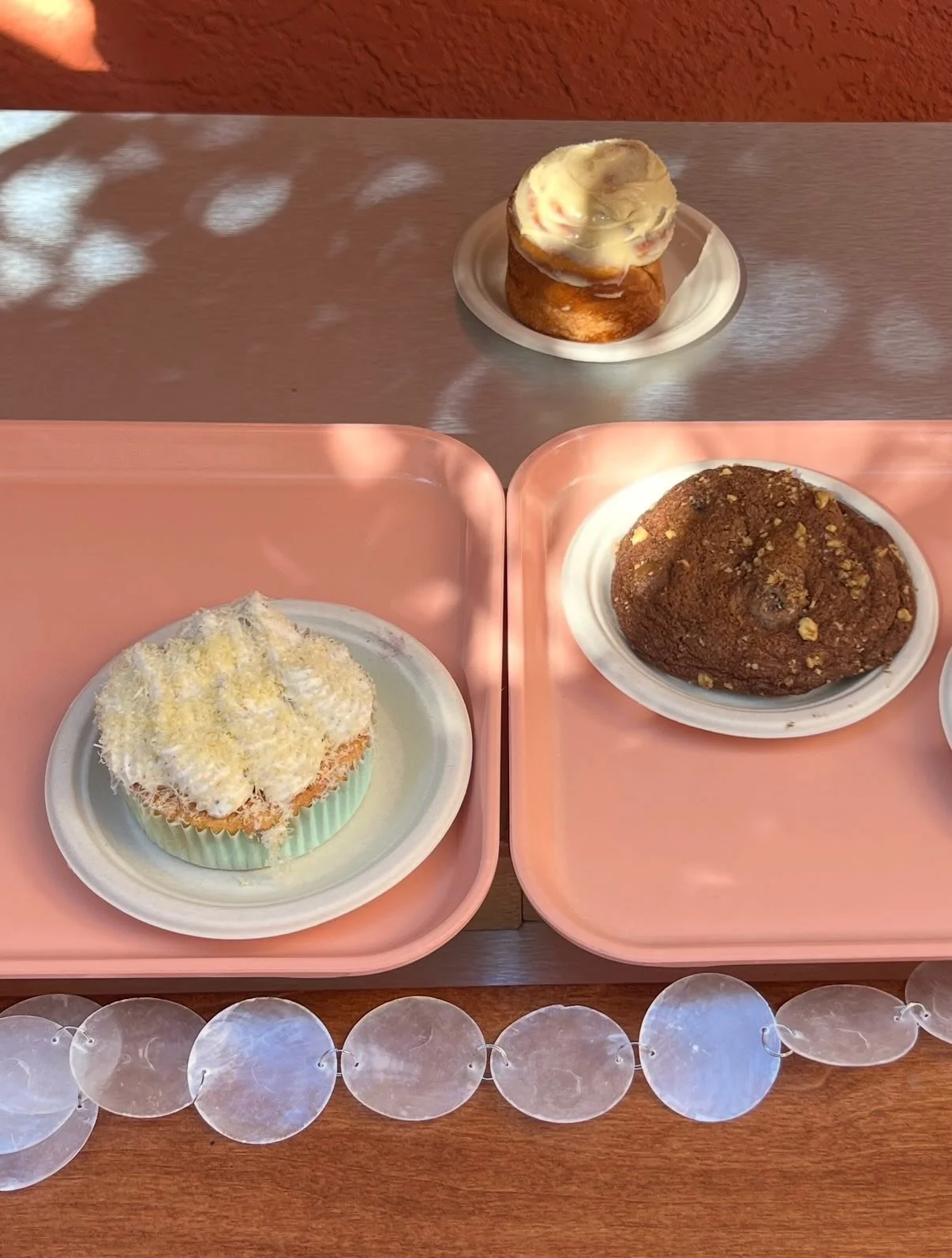 starting off sweet at kap&eacute;: 
salted egg yolk ensaymada
food for the gods cookie
browned butter mamon
then the savory &mdash; corned beef &amp; tocino ham sandos are back
plus longanisa + eggplant silog bowls
sat&ndash;sun 10a&ndash;2p ☀️