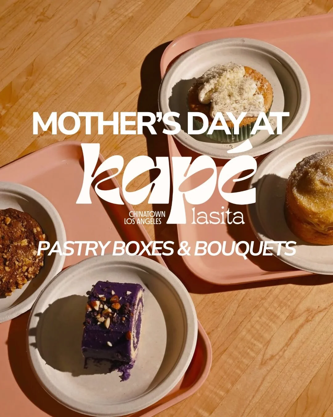 mother&rsquo;s day at kap&eacute; 💐&thinsp;
we&rsquo;re putting together a sweet mother&rsquo;s day situation this sunday 05/10: pastry boxes + flowers by @bloomettela , perfect for moms, lolas, mother figures, or anyone you wanna spoil a little. &t