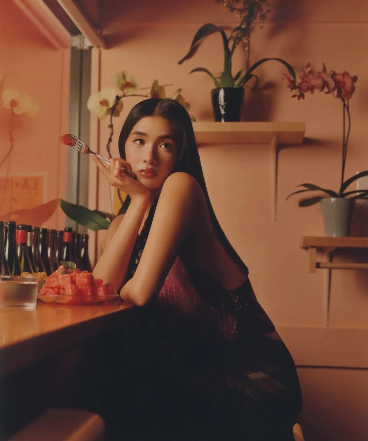 Throwback to when our girl 🇵🇭 @sophia_laforteza of @katseyeworld did a little shoot at Lasita. Window seat 17 has never been the same. 😍

Come out, feel lovely. Watch the plaza, catch someone&rsquo;s eye. Sip, bite, repeat. 🌹 

Lasita is for love