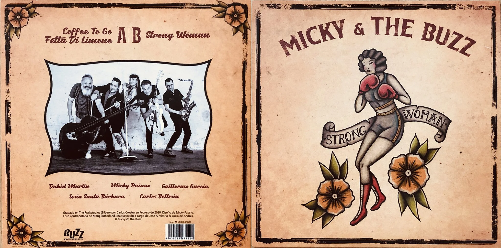  Micky &amp; The Buzz - Strong Woman/Coffee To Go Single Photography 
