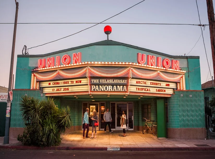Façade of the Velaslavasay Panorama at the Union Theatre,2016 photo credit: Forest Casey