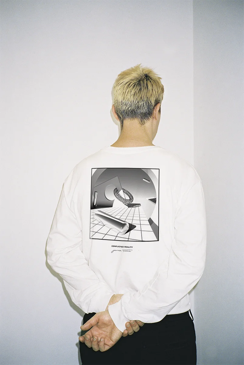 "conflicted reality" long sleeve (unisex)