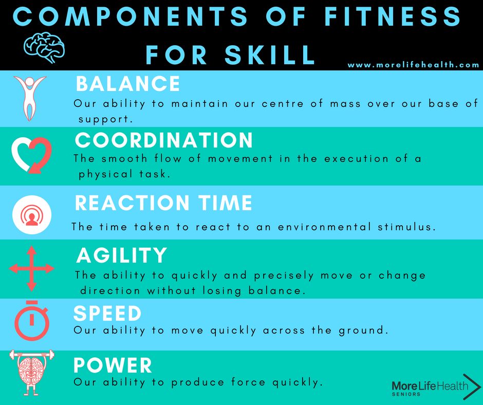 Components of Fitness For Seniors - Skill — More Life Health