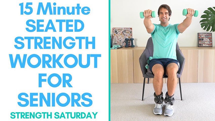 Full Strength Workout For Seniors (15 Minutes - Seated - Equipment