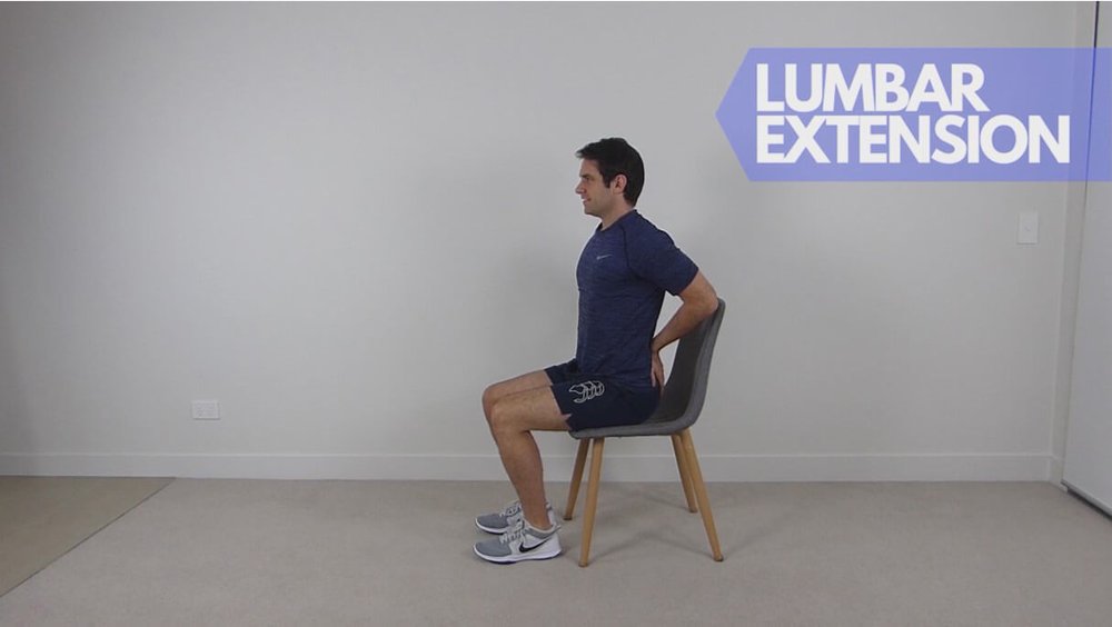 Seated Lumbar Extension Stretch For Old Adults — More Life Health - Seniors  Health & Fitness