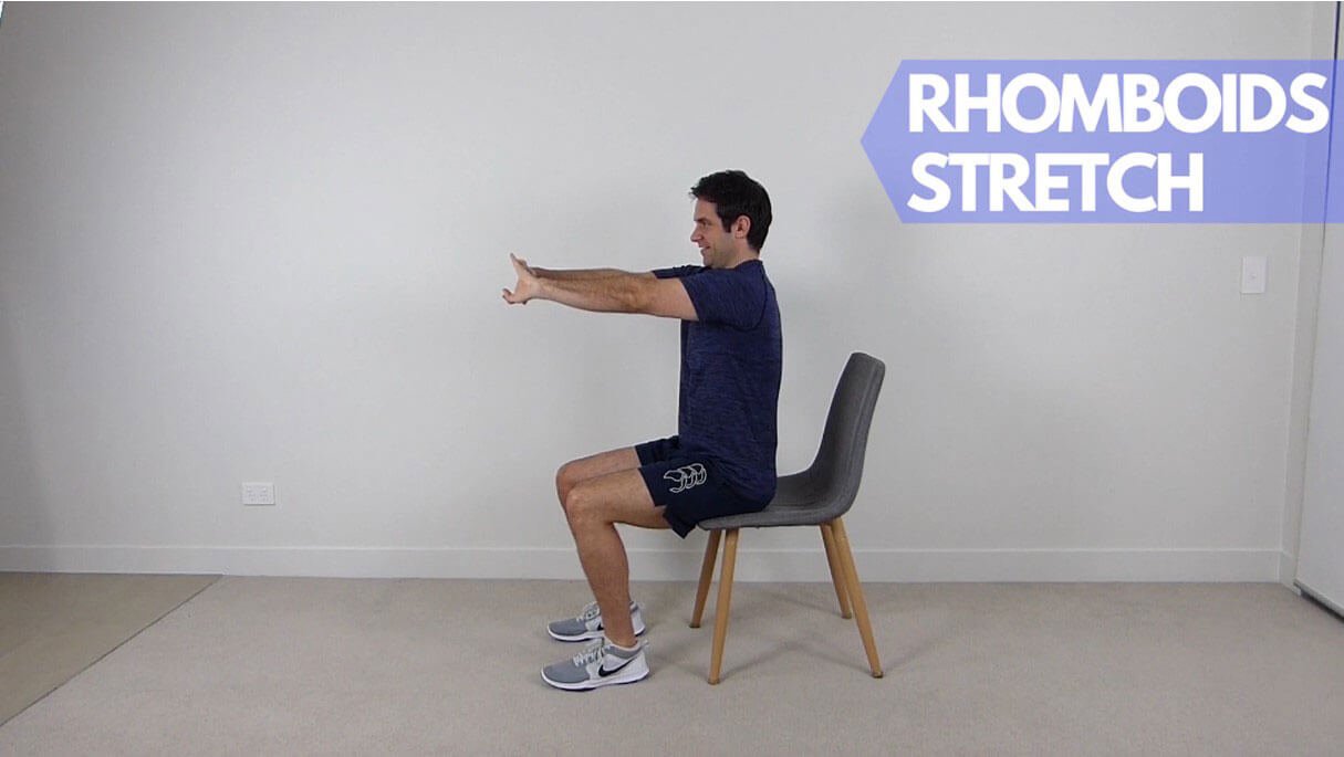 Seated Rhomboid Stretch | Great Upper Body Stretches For Seniors — More ...