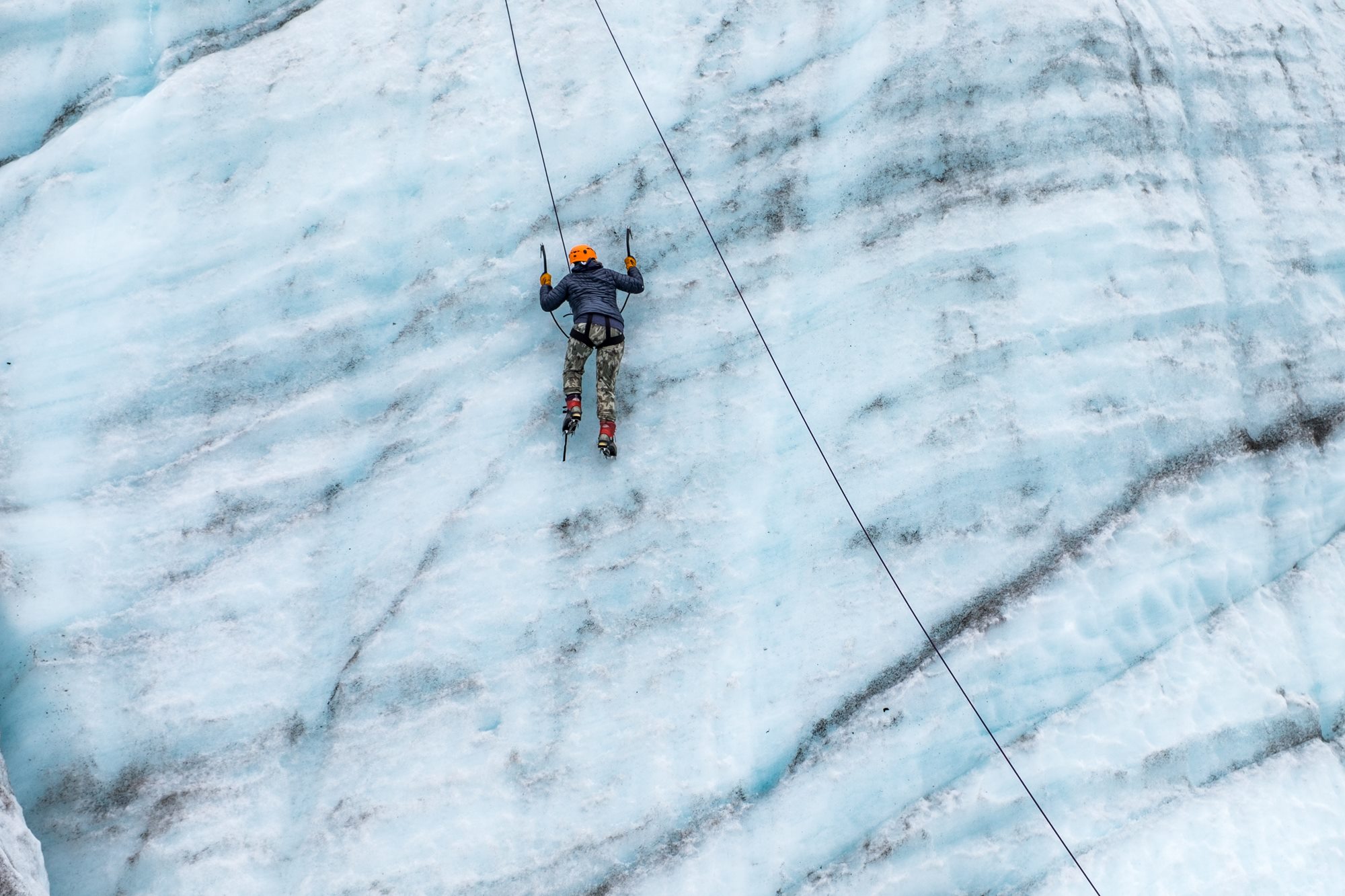 Ice climbing in Wrangell-St. Elias National Park and Preserve in Alaska