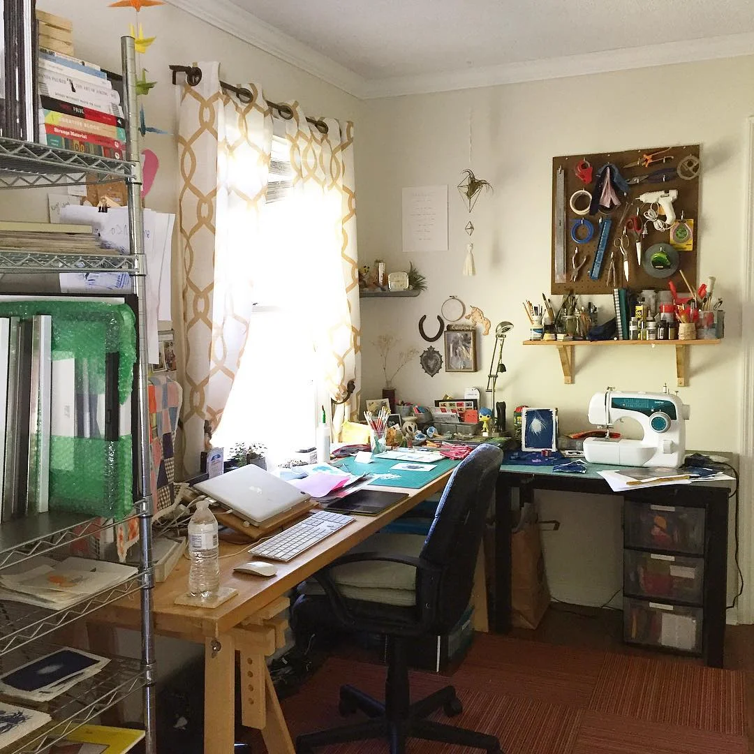a view of my desk space