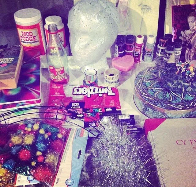 Layton's studio materials.