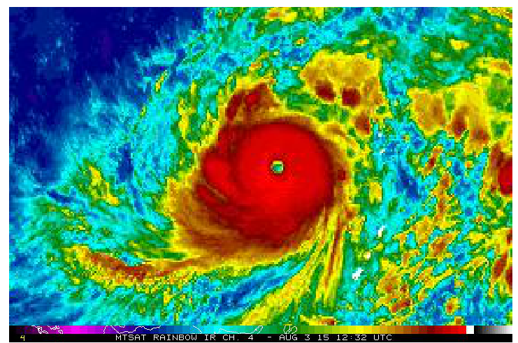 11:55 AM | Typhoon Soudelor to reach "super" status