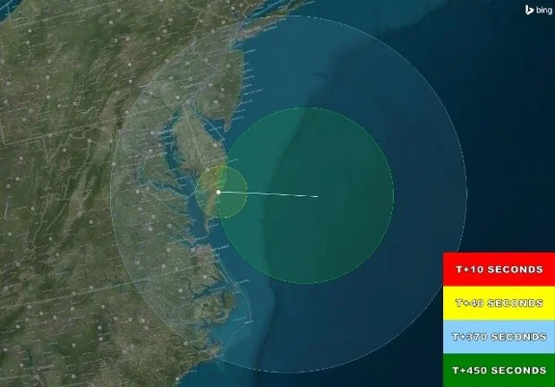 12:45 PM | NASA/Wallops launch tomorrow evening should be visible in the Mid-Atlantic region...UPDATE-posponed until Wednesday evening