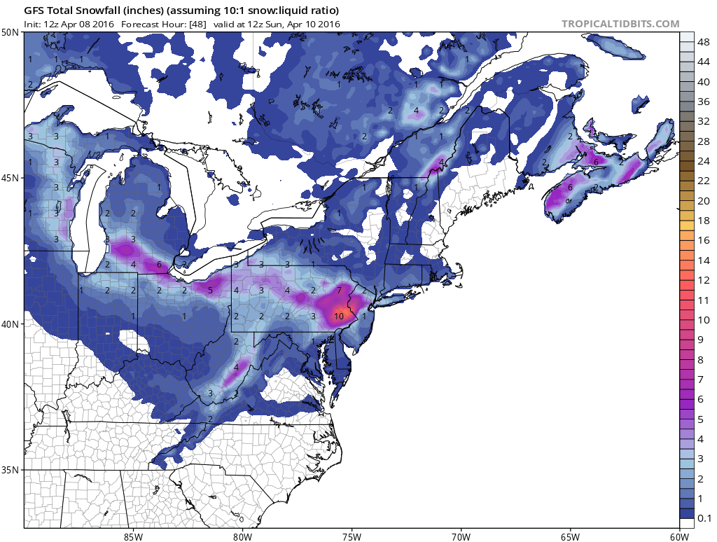 1:00 PM | **"Winter" to go out with a bang this weekend; especially, north of the PA/MD border**