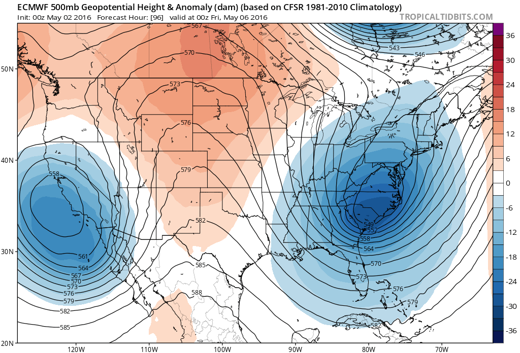11:45 AM | *Potential for a major east coast storm later this week*