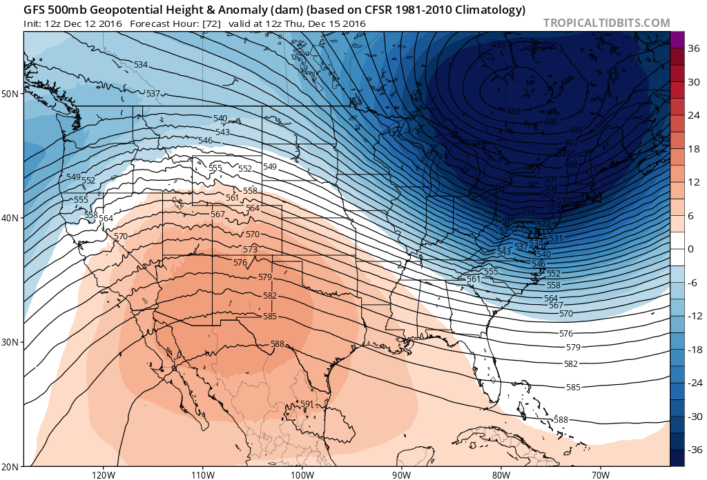 1:50 PM | **Bitter cold air on Thursday and Friday and this is likely to set us up for big problems on Saturday**