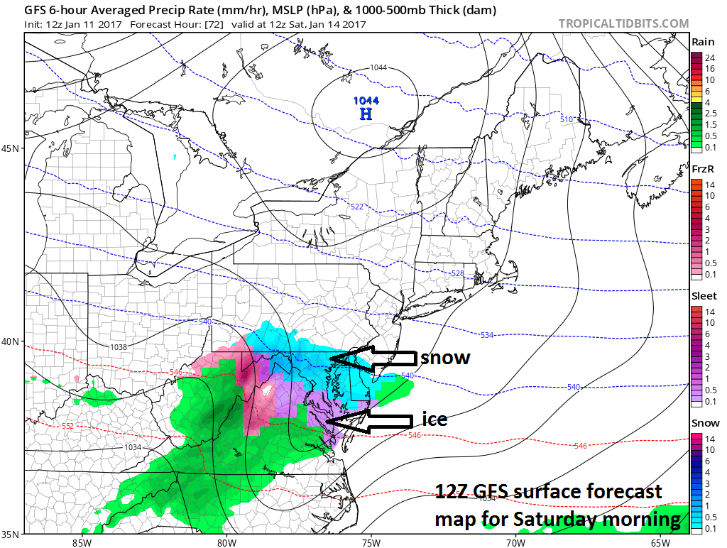 1:10 PM | *60+ degrees tomorrow…much colder this weekend with some snow and/or ice possible on Sat./Sat. night…much warmer again later next week*