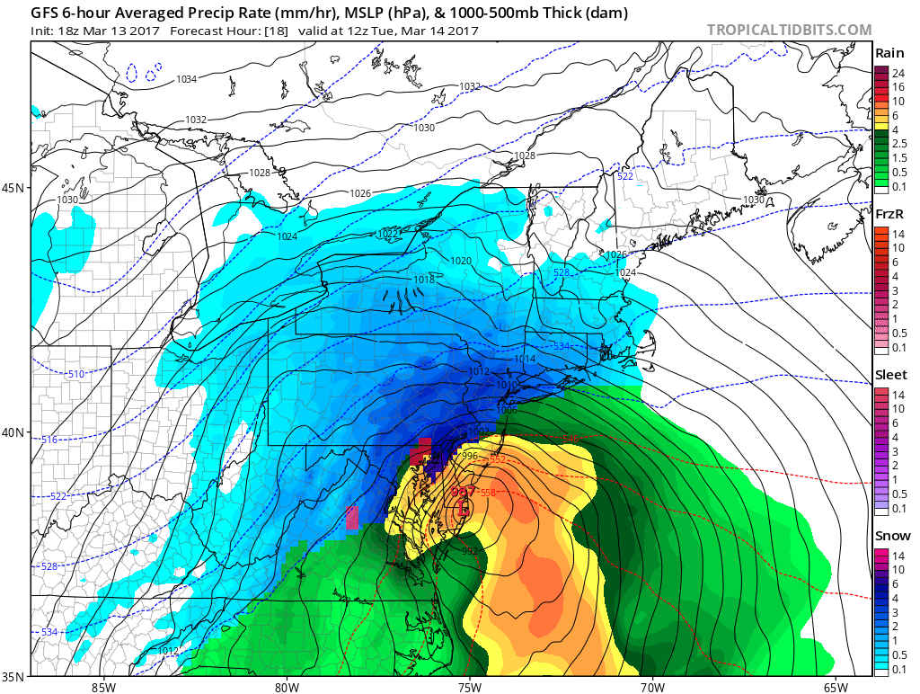 10:00 PM | ****Some evening thoughts as major coastal storm gets underway!****