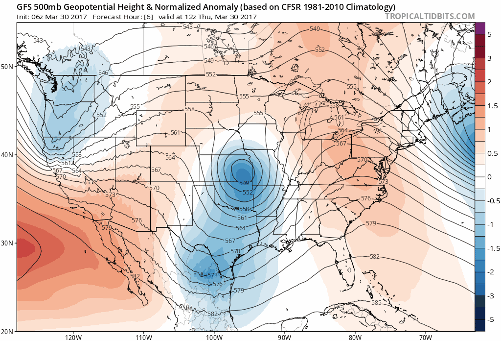 12:40 PM | **Active weather pattern to bring heavy rain to the Mid-Atlantic, significant snow to interior upstate NY/New England/Colorado Rockies, and severe weather to the Midwest, southern US**