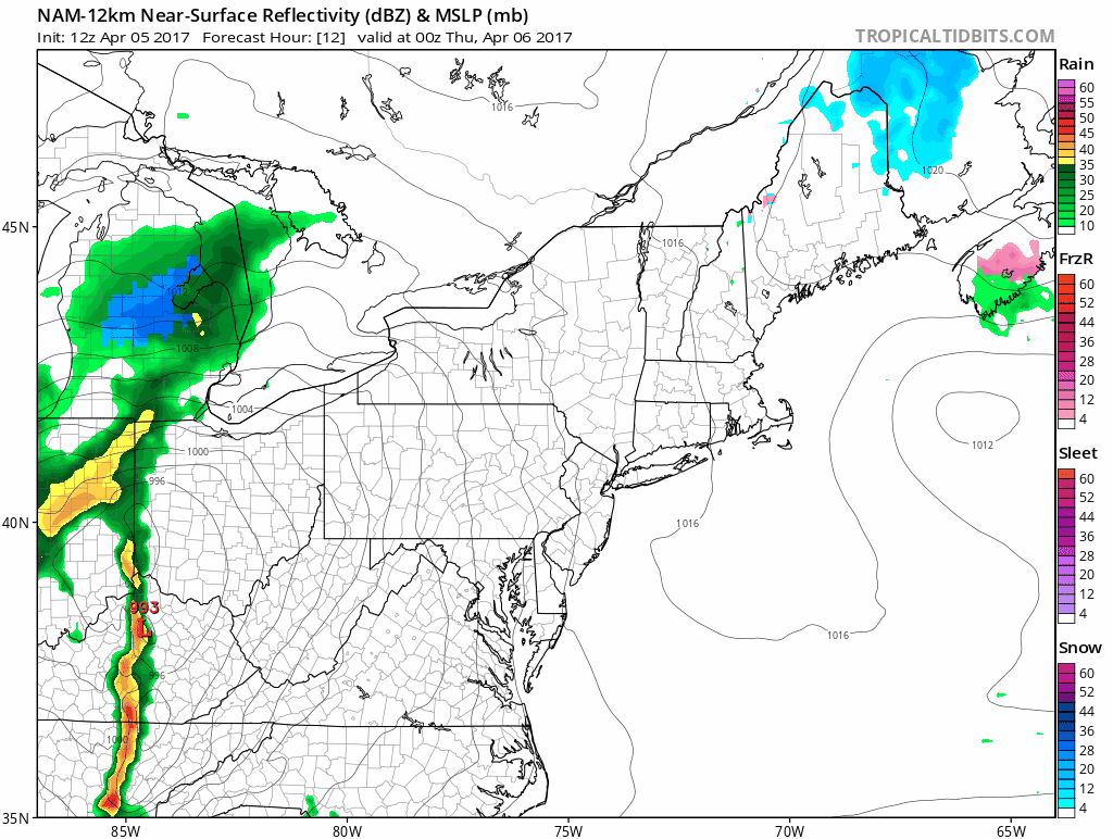 12:20 PM | **Major storm to bring heavy rain and possible strong thunderstorms to the I-95 corridor**