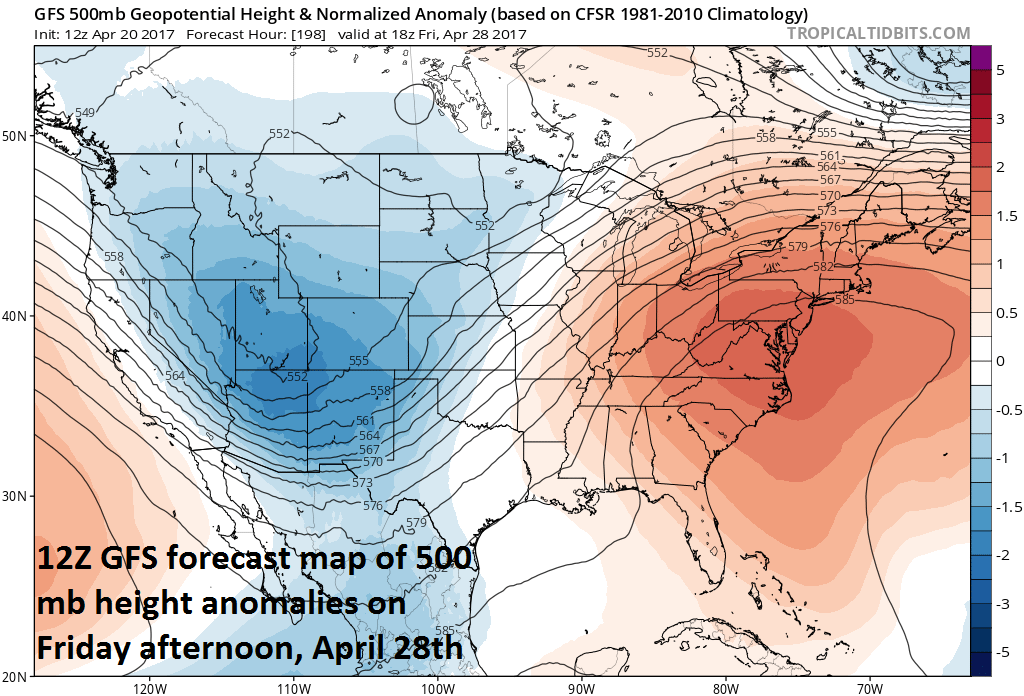 1:00 PM | *Surge of heat late next week could bring DC, Philly, NYC the first 90 degree readings of the season*