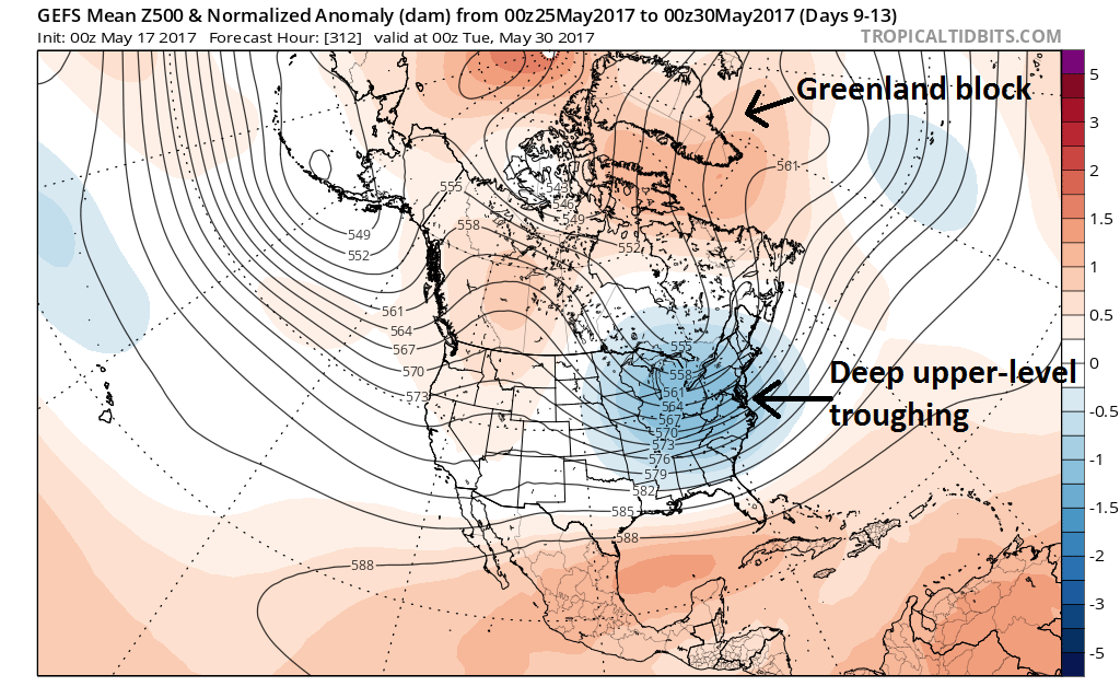 12:05 PM | *Cooler-than-normal pattern likely to return heading into the Memorial Day weekend*