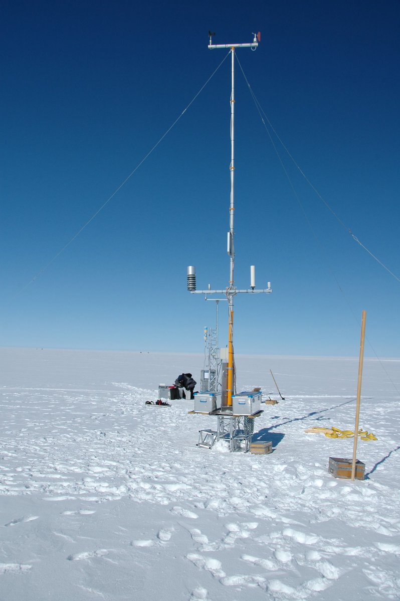 Summit Station (a.k.a., Summit Camp) located at the peak of the Greenland ice cap 
