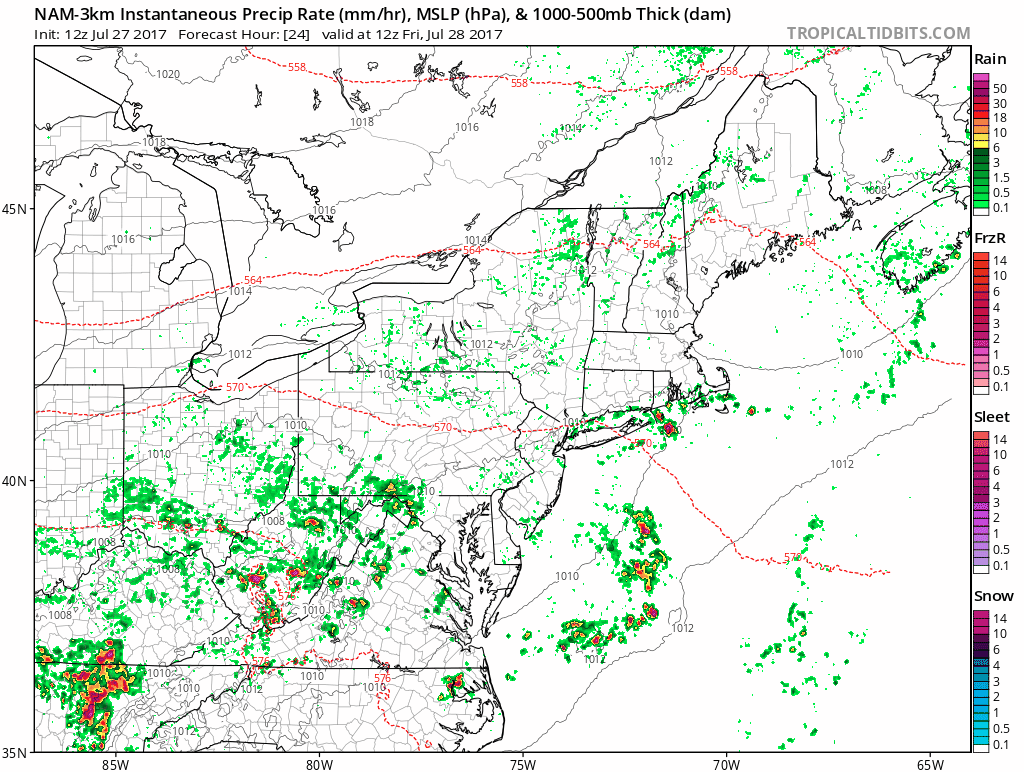 12:15 PM | **July nor’easter for parts of the Mid-Atlantic region**