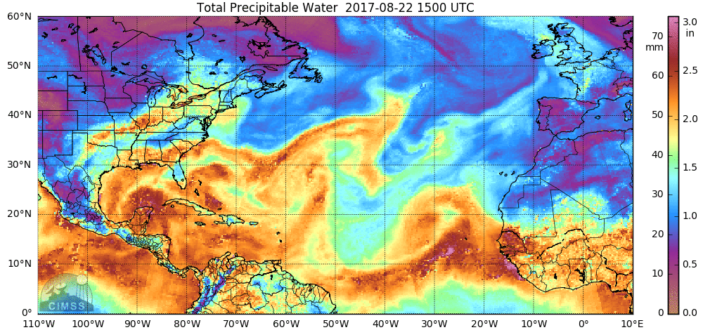 11:45 AM | *Two tropical systems to monitor…one poses a major threat to Texas/Louisiana in terms of tremendous flooding potential…another could impact the Southeast US coastline with heavy rainfall*