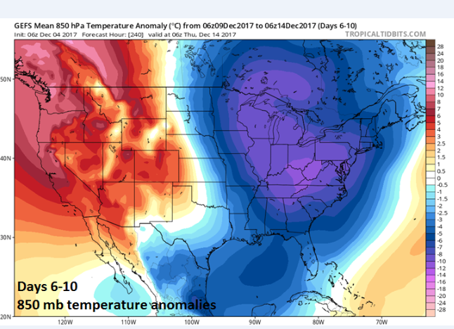 11:25 AM | **Major pattern change to cold begins at mid-week in the I-95 corridor…assures a far different December compared to last five years**